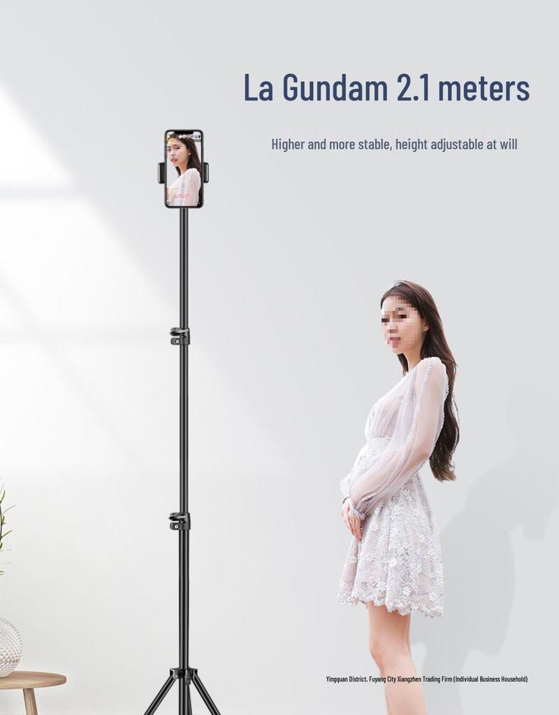Handyhalter Stativ mit Licht für Live-Streaming, Fotografie und Selfie.