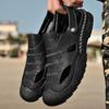 Neue Sommer Männer Sandalen Atmungsaktive Strand Sandalen Männer Casual Schuhe Hohe Qualität Leder Atmungsaktive herren Schuhe Große Größe