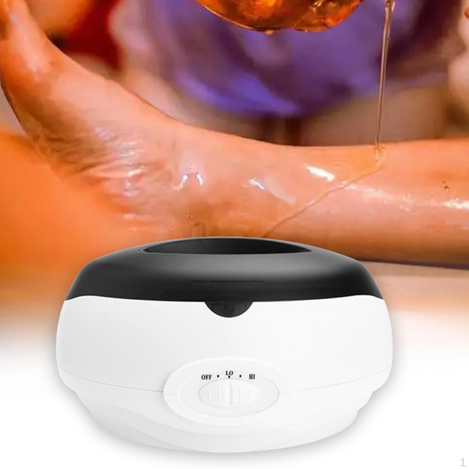 

Wax Machine Heater 3 Level Beauty Equipment US Warmer Melter for Foot Face Body Dry Skin Salon чорний