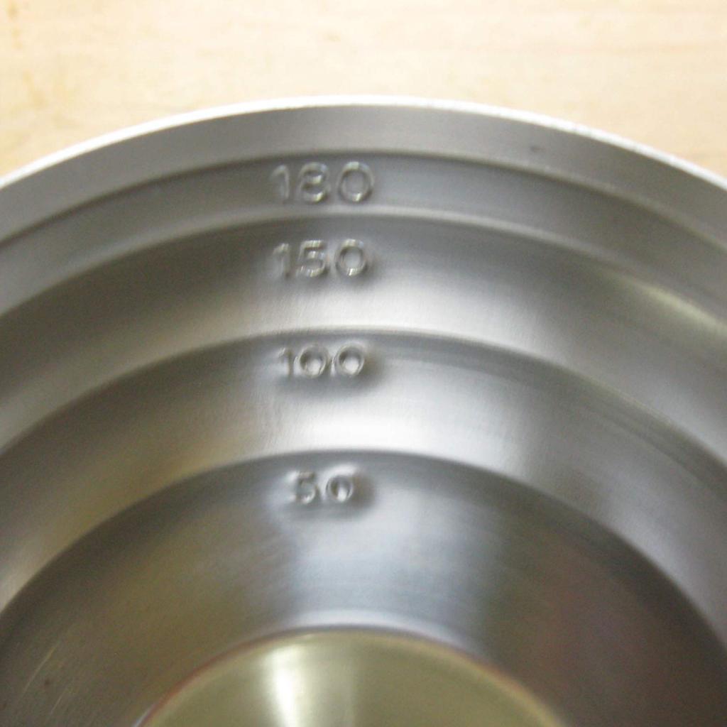 Shimotori Seisakusho Measuring Cup, 200cc, 18-8 Stainless Steel, Made in Japan, 171
