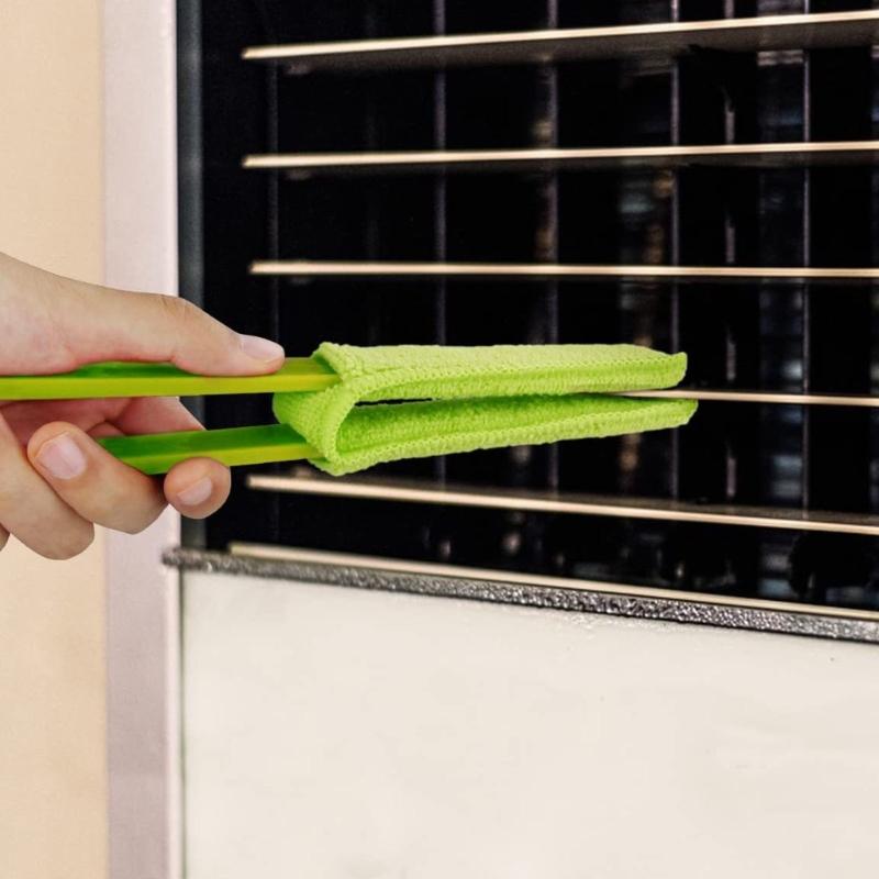 Upgrades Car Interior Cleaning Brushes with Extended Handle Car Climate Control Brush for Air Channels & Mini Blinds