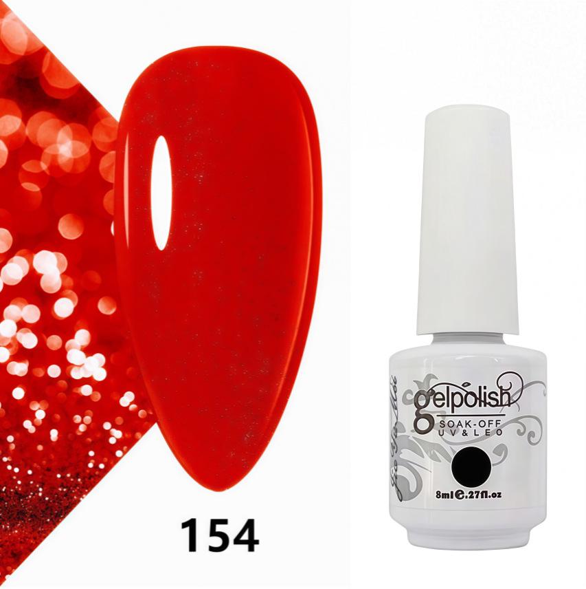 Amber Gel Polish Set: Gel Polish Manicure Kit with Whitening, Base Coat, and Sealer.