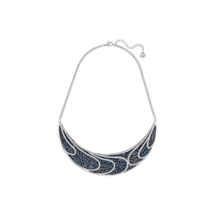 Swarovski Luxury Blue Ocean Wave Necklace Women necklace 5190040 Blue,F