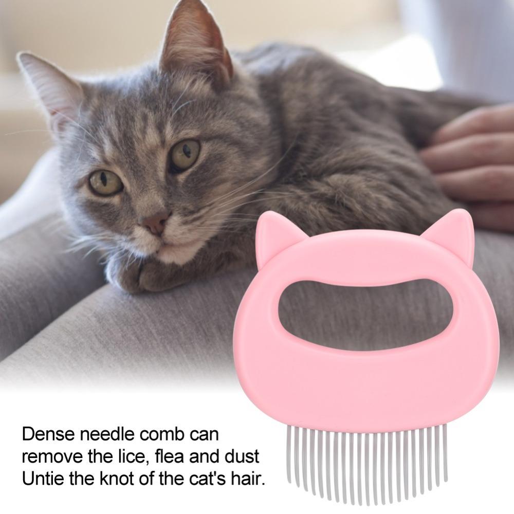 Massaging Deshedding Brush Tool Floating Fur Removal Grooming Comb Brush for Cats Dogs