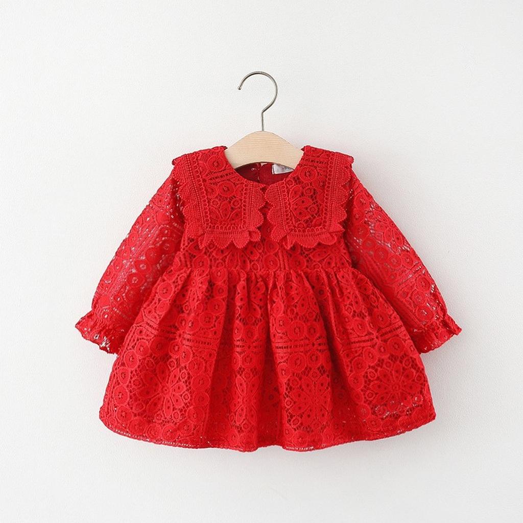 Long Sleeve Lace Princess Dress for Toddlers