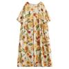 Short Sleeve Plus Size Vintage Floral New In Dresses for Women Casual Loose Long Summer Dress