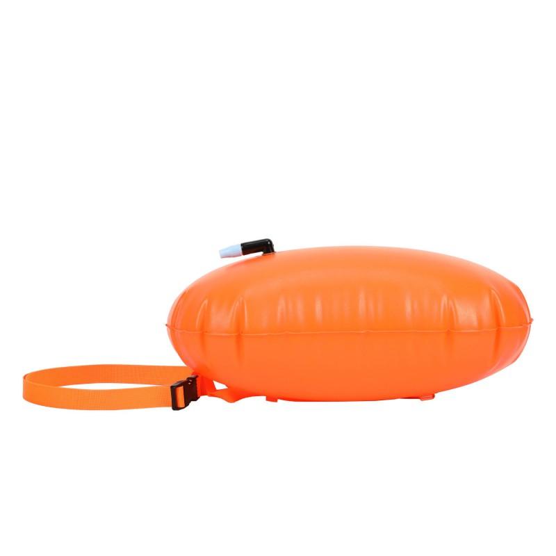 Inflatable Floating Buoy Bag Swimming Safety Adult Water Sports Floatation Aid Orange Green