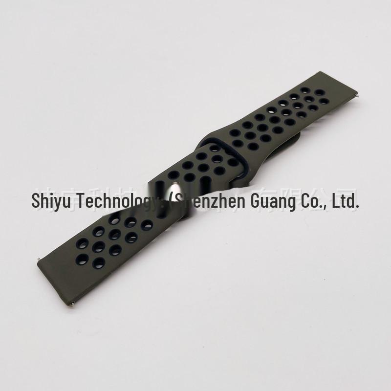 "Two-Color Silicone Strap for Huawei GT3, Samsung S4, Huami GT2pro, Honor Magic2, Xiaomi Watches"