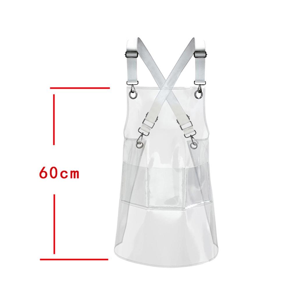 Fashion Kitchen Apron Oil Resistant Waterproof Clear Apron Unisex TPU for Kitchen Hair Salon Barber Barista Household Supplies