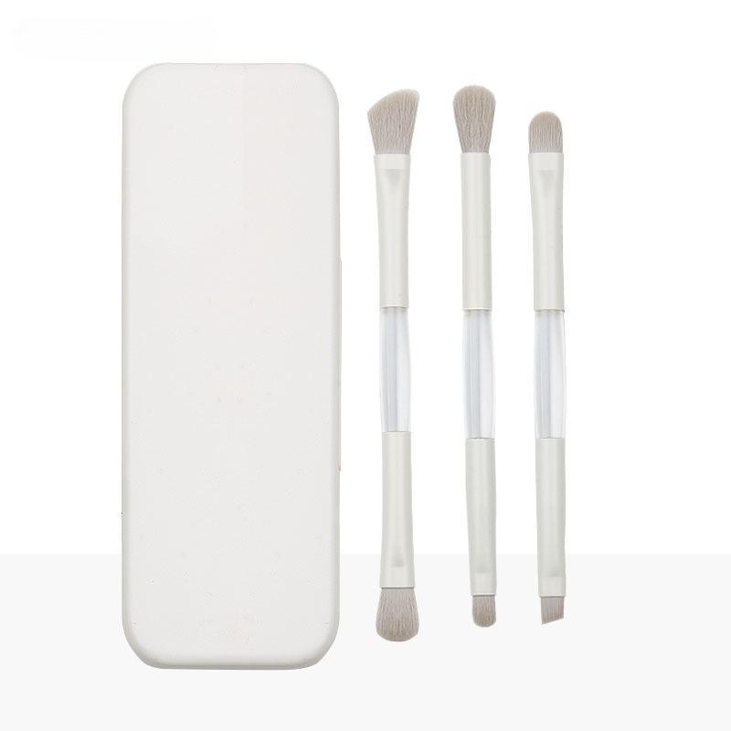 

Набор из 6 двусторонних портативных кистей для макияжа с мини-кистью для детализации глаз и зеркалом