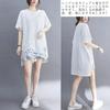JoccKorr Short Sleeve Large Lace Floral Loose Solid Everyday Women's T-Shirt, Blouse, Size, Print, Pullover, Fit, Casual, Lightweight, Color,