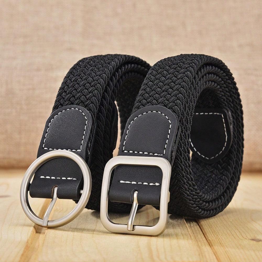 Woven Belt Women's Versatile Student Decoration Summer Elastic Pants Belt Trendy Fashion Men