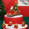 Christmas Cartoon Building Block Doll Snowman BlindBox Micro-Particle Toy Gift