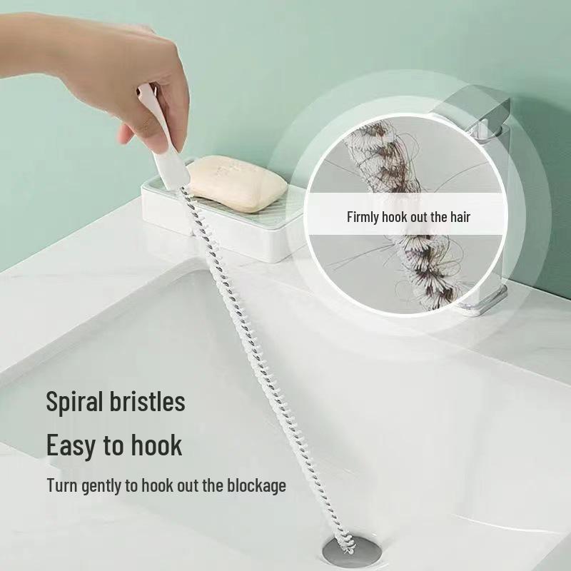 Pipe Dredger: Hair Cleaning Brush for Unclogging Washbasins and Sewers