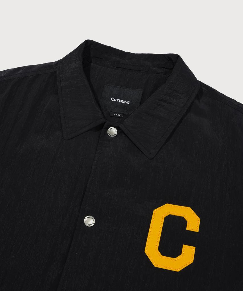 COVERNAT C Logo Coach Jacket New Black