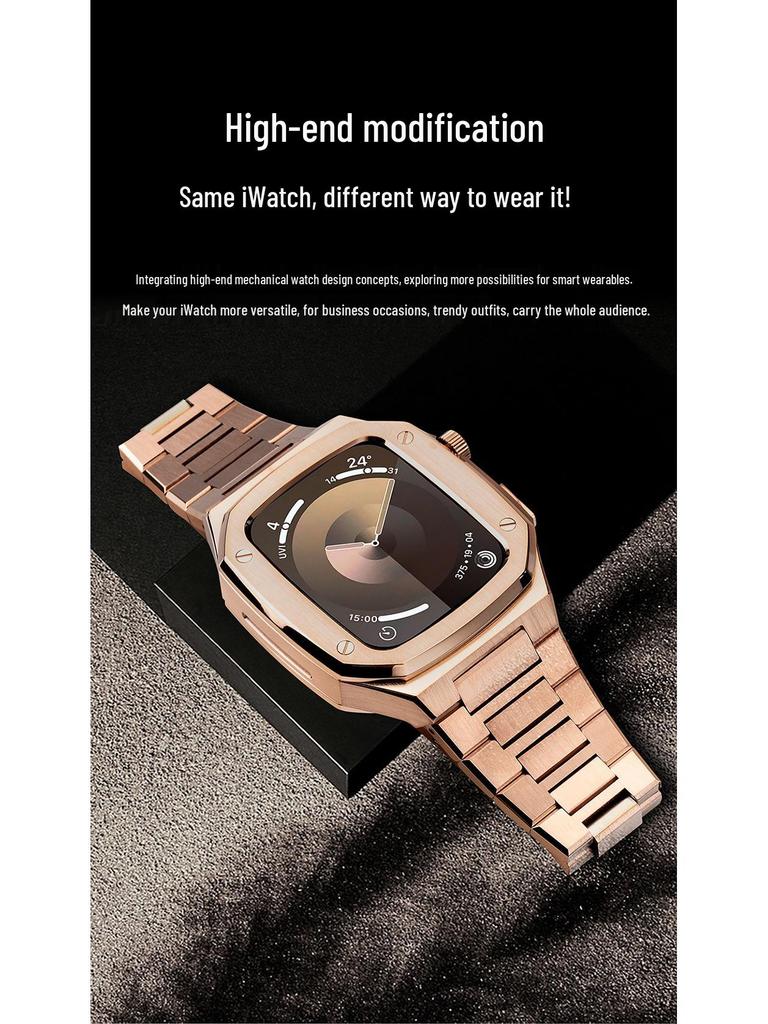 Compatible Audemars Piguet Mod Kit for Apple Watch S9 Case with 41/44/45mm iWatch S7/8/9 Protection
