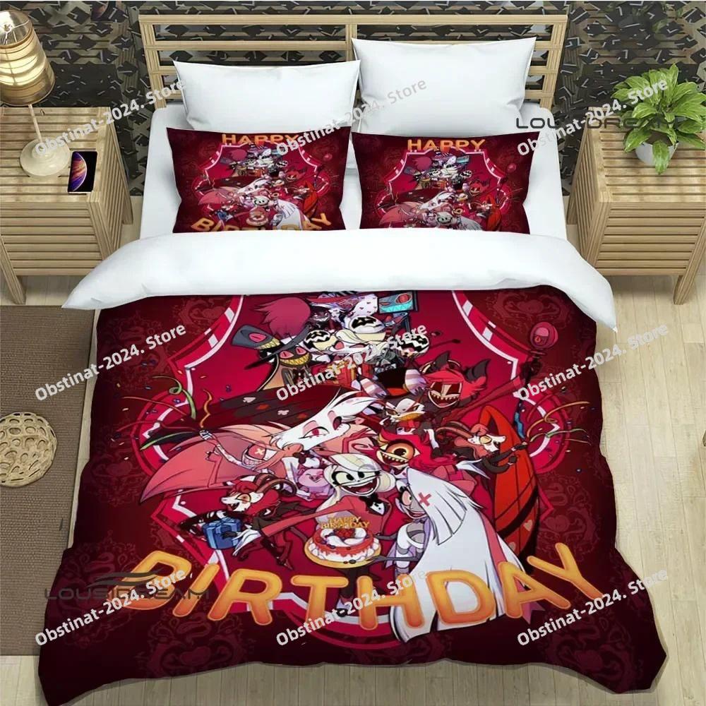 H-Helluva-Boss Cartoon Bedding Sets Exquisite Bed Supplies Set Duvet Cover Bed Comforter Set Bedding Set Luxury Birthday Gift