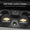 2Pcs Car Cup Mats Anti Noise Coaster Interior Accessories For Chevrolet Spark Captiva Cruze Malibu Equinox Trax Camaro Blazer