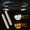 12V DRL Driving Lamp 30 LED Amber Turn Signal Universal Fit LED Strip Kit  Night Driving