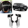 Aramox Steering Wheel Audio Button, Car Multifunction Steering Wheel Switch Replacement ABS for Prado GRJ150L 10?13 OE: 84250?60180