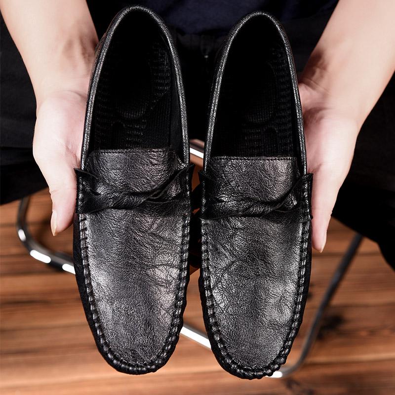 

Мода Горячая распродажа джентльмены Удобная обувь для вождения Мужская мода Бизнес Новые лоферы Легкие Мужские слипоны Офис Мужская обувь 44 чёрный