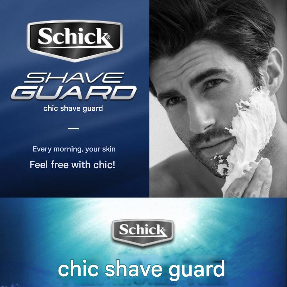 Schick SHAVE GUARD Sensitive Lime Shaving Foam 220ml x 3ea