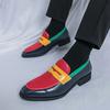 Fashion Fashion Color Block Casual Shoes Leather Men Classic Tassel Loafers Shoes Moccasins Brand Men Comfortable Business Affairs Shoes