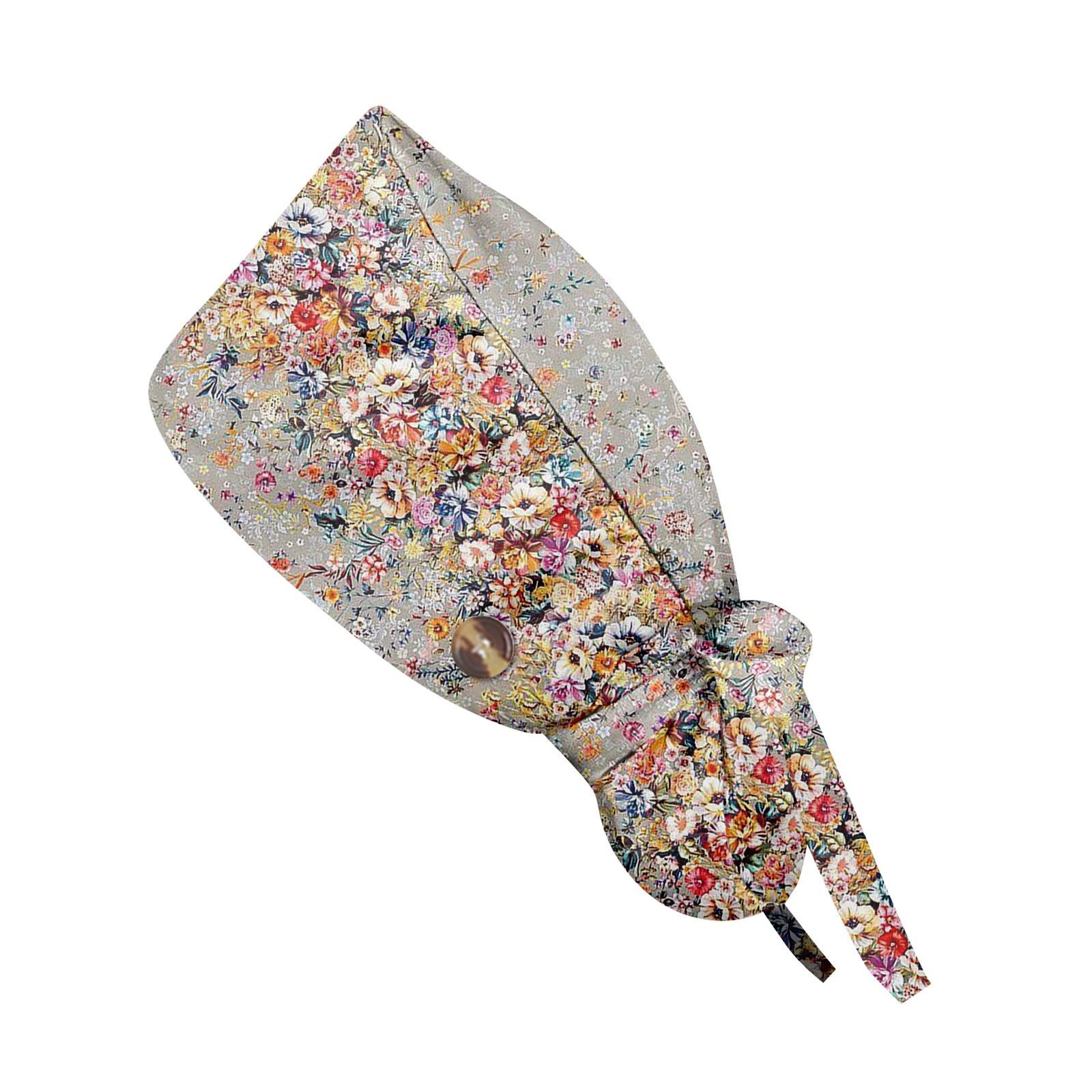 

Модная рабочая кепка с цветочным принтом, повседневная женская кепка с хвостиком, кепка с мытьем, кепка Baotou One Size