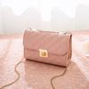 A Women's One-shoulder Rhombus Chain Bag, Summer New Product Personalized Bag Cover Lock Change Bag