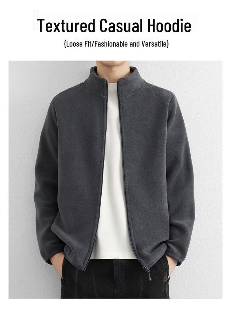 W9006 Men's Comfy Zipper Sweatshirt Jacket - 2026 Autumn/Winter Collection