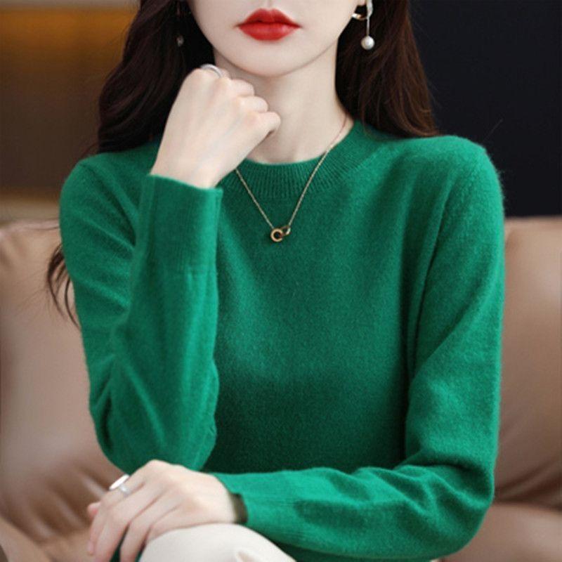 Women Sweater O-neck Autumn Winter Basic Pullover Warm Casual Pulls Jumpers Korean Fashion Spring Knitwear Bottoming Shirt