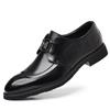 Pointed Brock Men'S Leather Shoes Leather Retro Carved Men'S Shoes British Men'S Business Dress Shoes