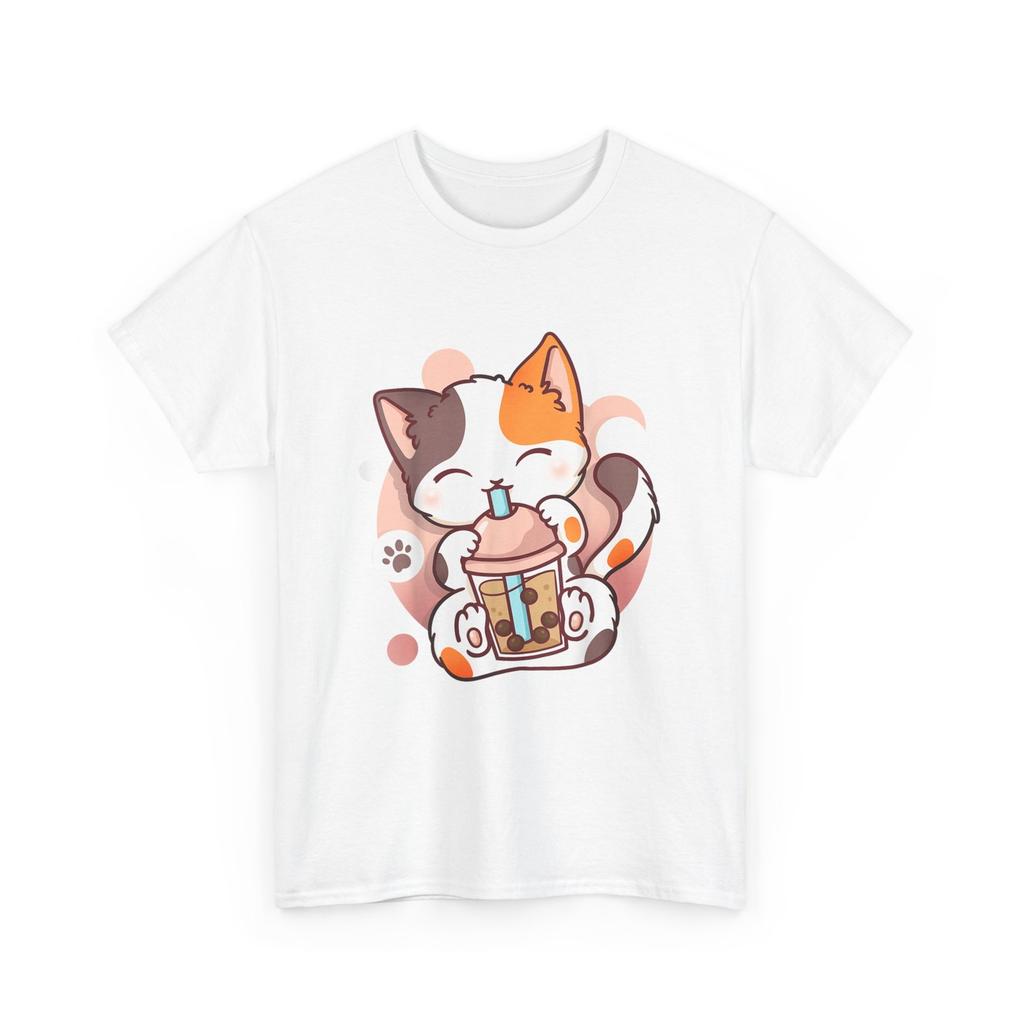 Cat Boba Tea Bubble Tea Anime Kawaii Neko T-Shirt