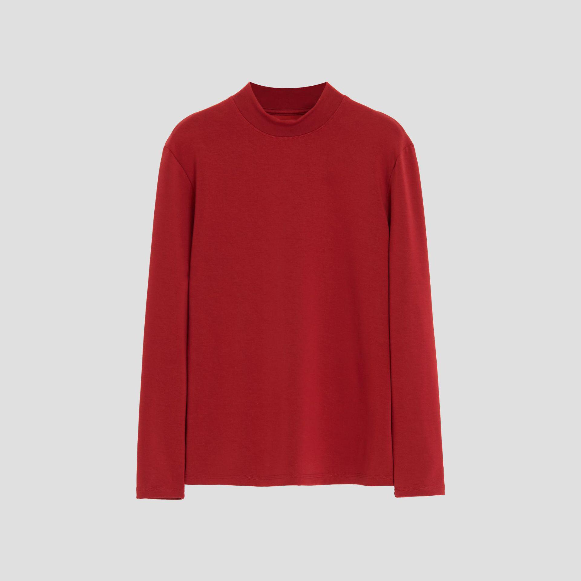 

Мужская антибактериальная дышащая термобелье Hottem с полувысоким воротником и длинными рукавами 2024 осень/зима M