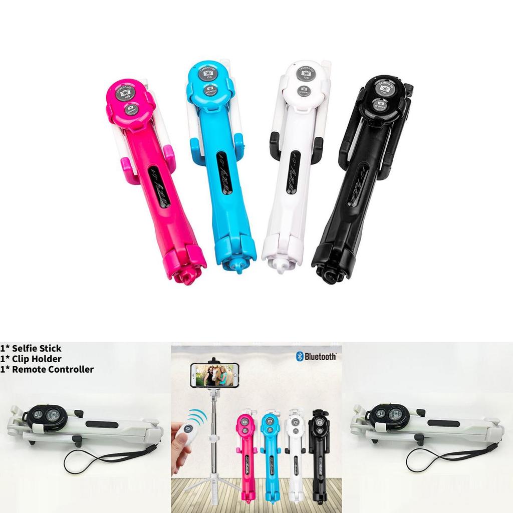 Verstellbares Metall-Smartphone-Stativ mit Bluetooth-Auslöser für Android- und iOS-Geräte