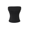 Elegant Pleated Strapless Top with Chest Pads and Non-Slip Design