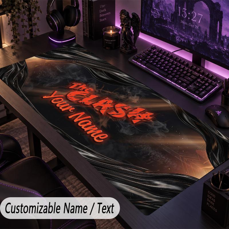 Large Mouse PadThe Cure Custom Name Text Personalized Desk Mat Non Slip Gaming Pad