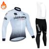 Winter Cycling Jersey Set 2025 Men's Long Sleeve Mountain Bike Cycling Clothing Fleece Warm MTB Bicycle Clothes Wear Suit