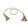 Multi-Size DIY Bohemian Wood Bead Strands with Tassels for Home Décor