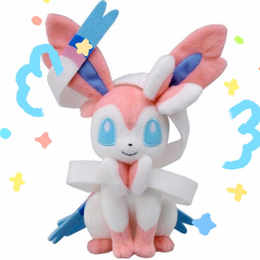 Sada plyšáků Pokemon Eevee Evolutions - Sylveon Sun Moon Original Vaporeon Flareon Leafeon