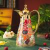Flowering Brocade Thermal Insulation Pot Large Capacity Household Kettle Kettle Glass Liner Thermos Stew Teapot