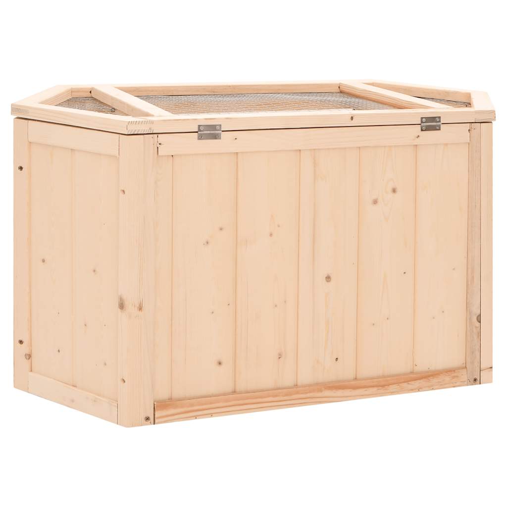 Hamster Cage 80 X 40 X 43 Cm Solid Pine Wood