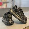 Fashion Versatile Men's Platform Vulcanized Shoes Luxury Brand Damping Wear-resistant Sneakers Anti Slip Increased Casual Walking Shoes