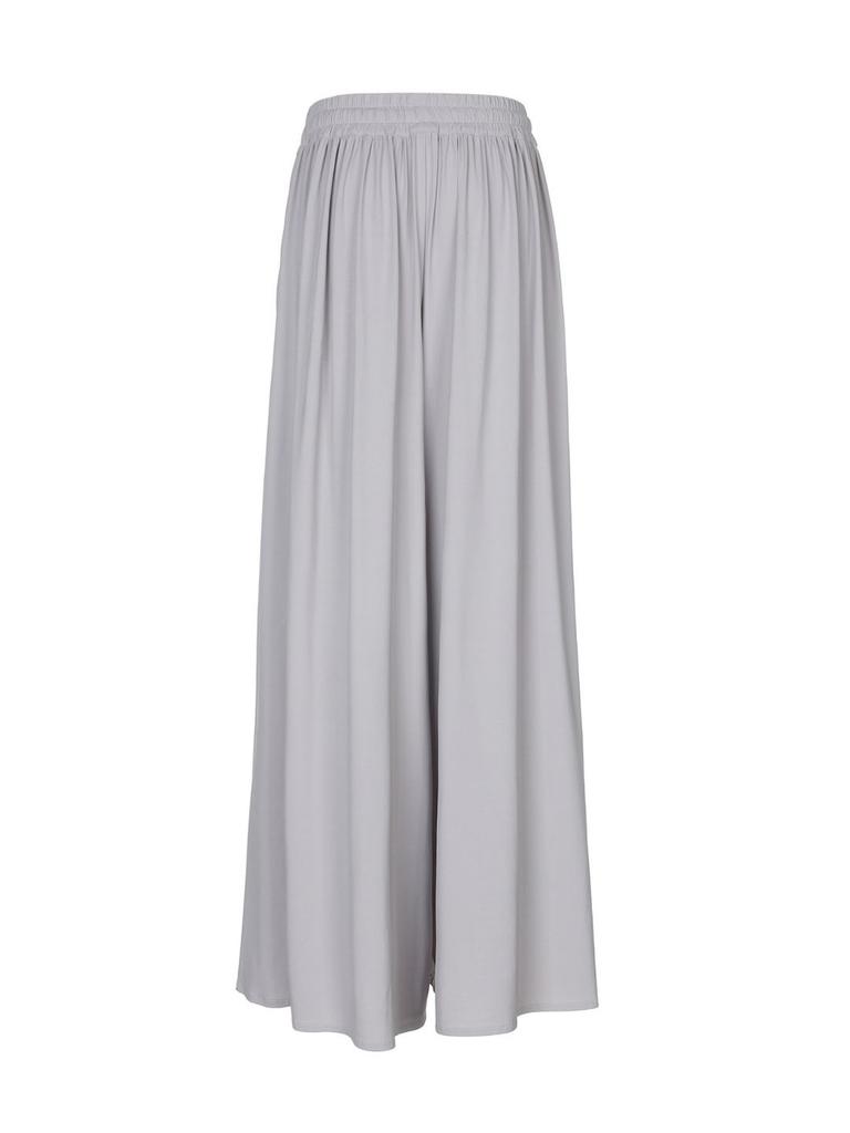 PADO SEOUL Pleated Maxi Culottes Pants Gray