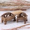 Decor Mini DIY Craft Resin Lawn Chairs Set Bench Miniature Park Seat Ornaments Furniture Figurines