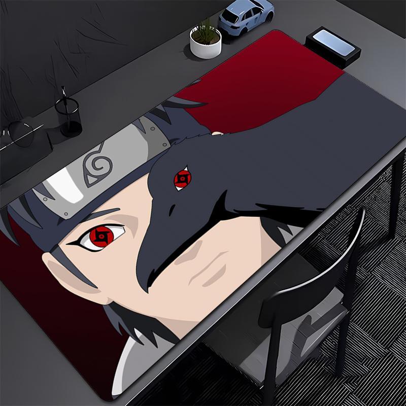 NARUTO Uchiha shisui Gaming Mouse Pad Accessories Office Gamer Keyboard Desk Mat Non-Slip ground mat big PC Anime game Mousepad