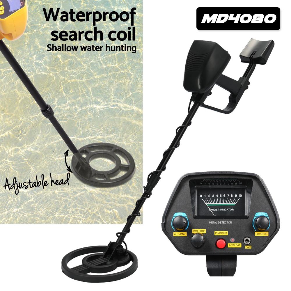 

7.2-9В 150мА MD-4080 Подземный детектор золота Металлоискатель Длина регулируемая Искатель сокровищ Портативный детектор охотника черный