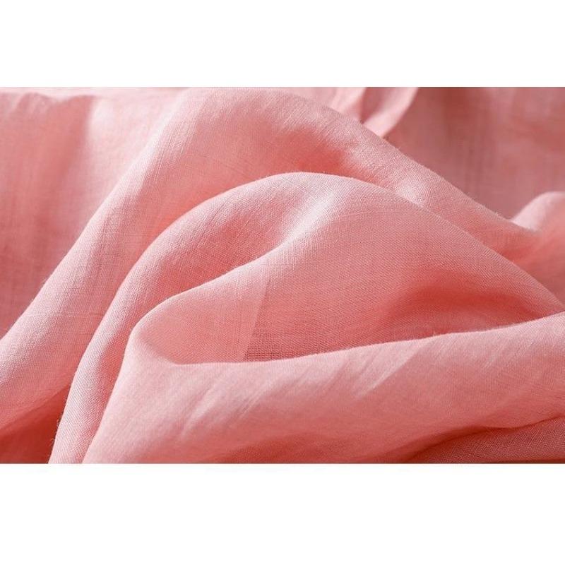 Retro Cotton and Linen Embroidered Shirt Women's Summer Western Style Thin Linen Small Shirt Three-quarter Sleeve Top