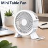 Mini Desktop USB Fan Rechargeable Desktop Small Fan For Heat Dissipation Compact Handheld Mini Dormitory Tabletop Desktop