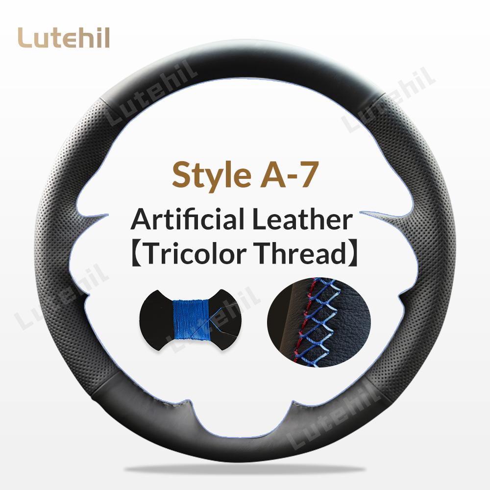 For Mitsubishi Pajero 2004-2010 Car Steering Wheel Braid Cover Hand Sewing Stylish Fashion Artificial Leather Suede